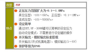 CONVUM壓力傳感器MPS-33系列