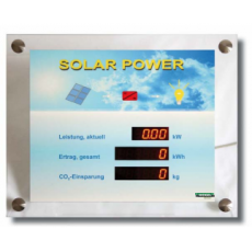 德國WEIGEL 太陽能顯示器玻璃外殼數字高度20mmDC